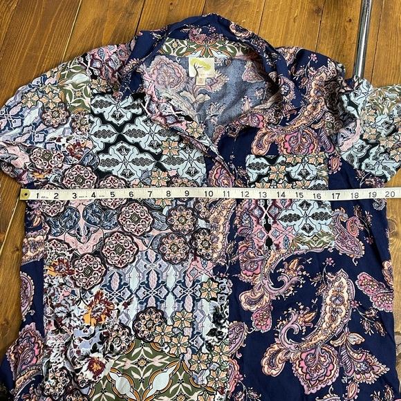 Fig and flower size small multi print paisley tunic - Picture 5 of 5